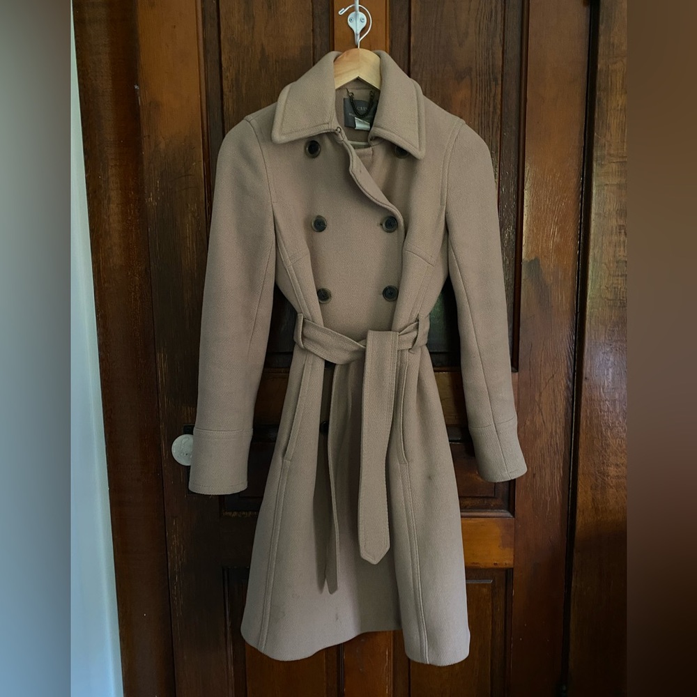 J.Crew Vintage Camel Peacoat with Belt